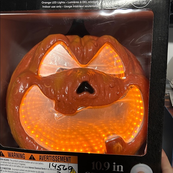 Ashland Halloween LED Infinity Mirror - Orange Pumpkin - Picture 3 of 3